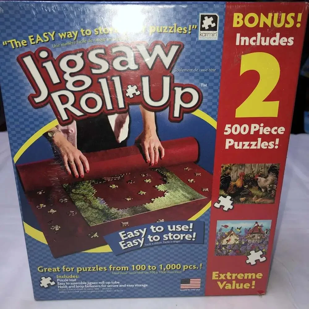 NEW Karmin's Jigsaw Puzzle Roll-Up Kit With 2 500pc. Puzzles ~ FREE SHIPPING!